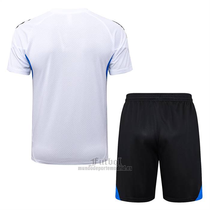 Chandal del Manchester United Manga Corta 2025-2026 Blanco - Pantalon Corto